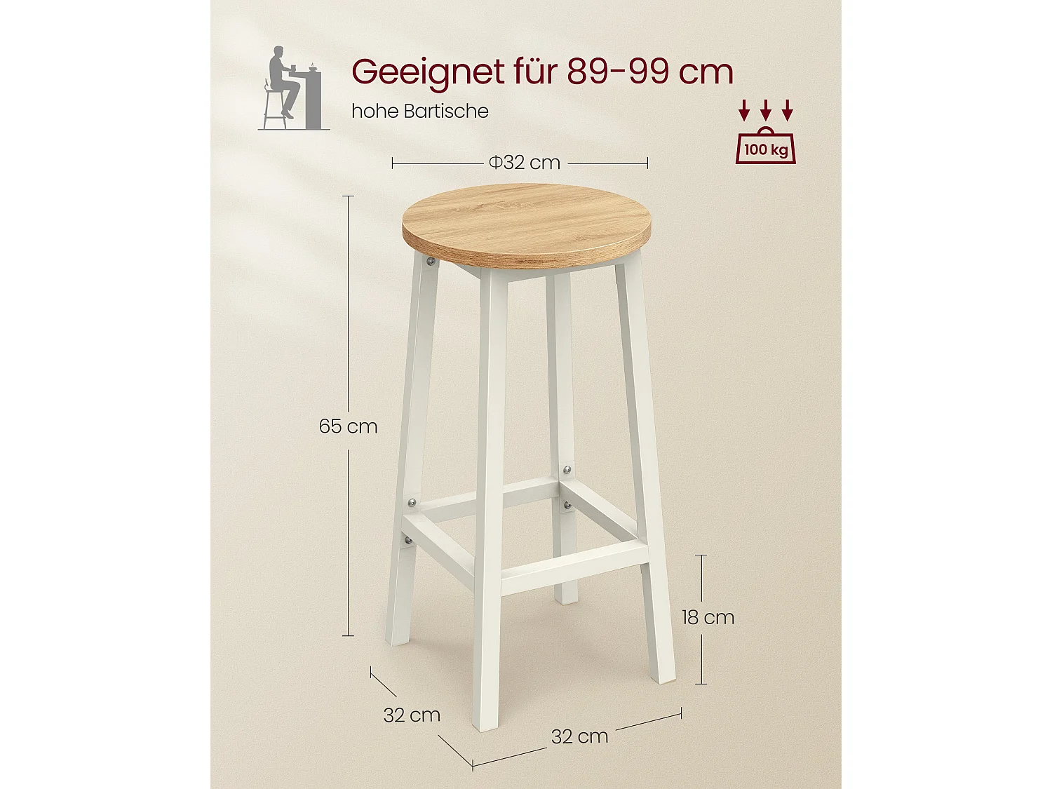 Barhocker Rabat 2er-Set