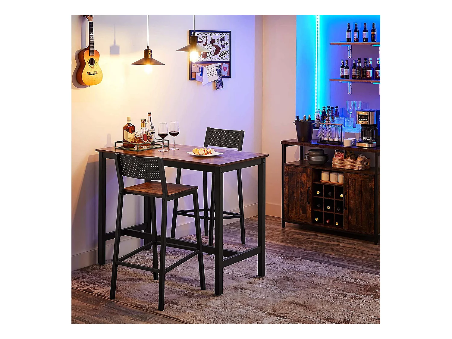 2er-Set Barstuhl Los Angeles