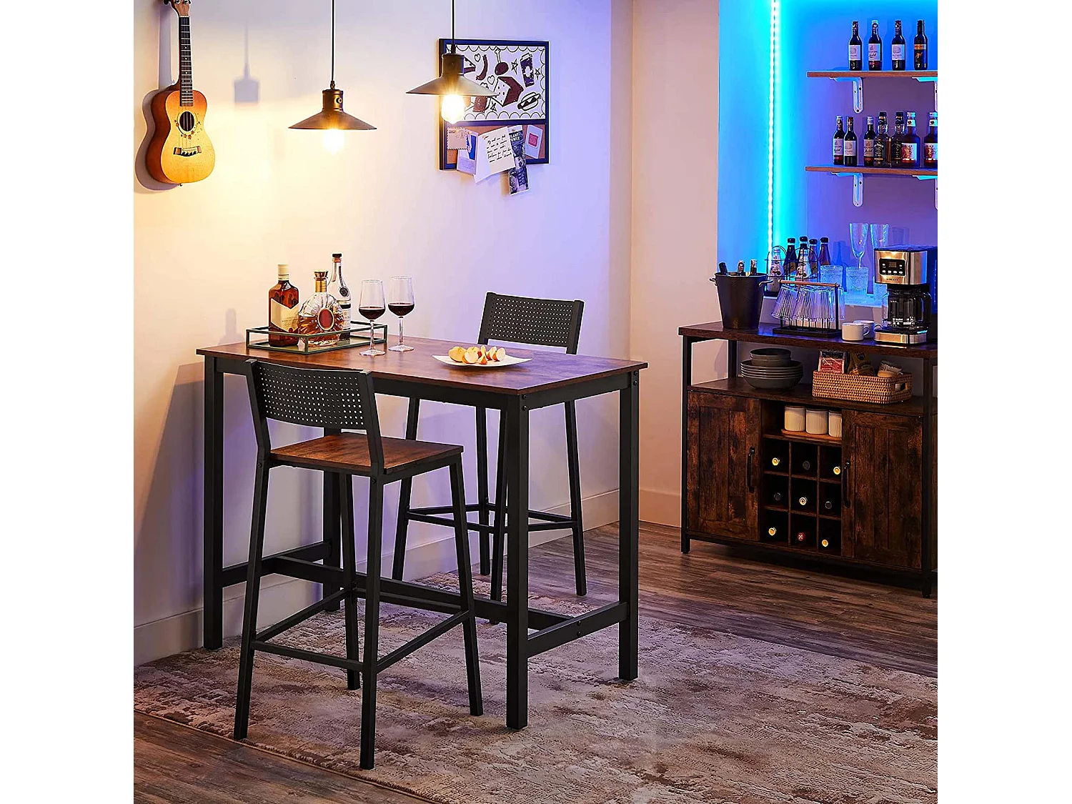 2er-Set Barstuhl Los Angeles