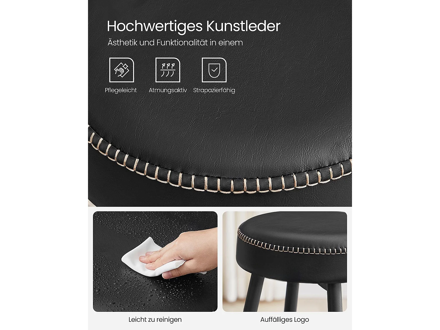 Sgabelli da bar Maseru, set da 2