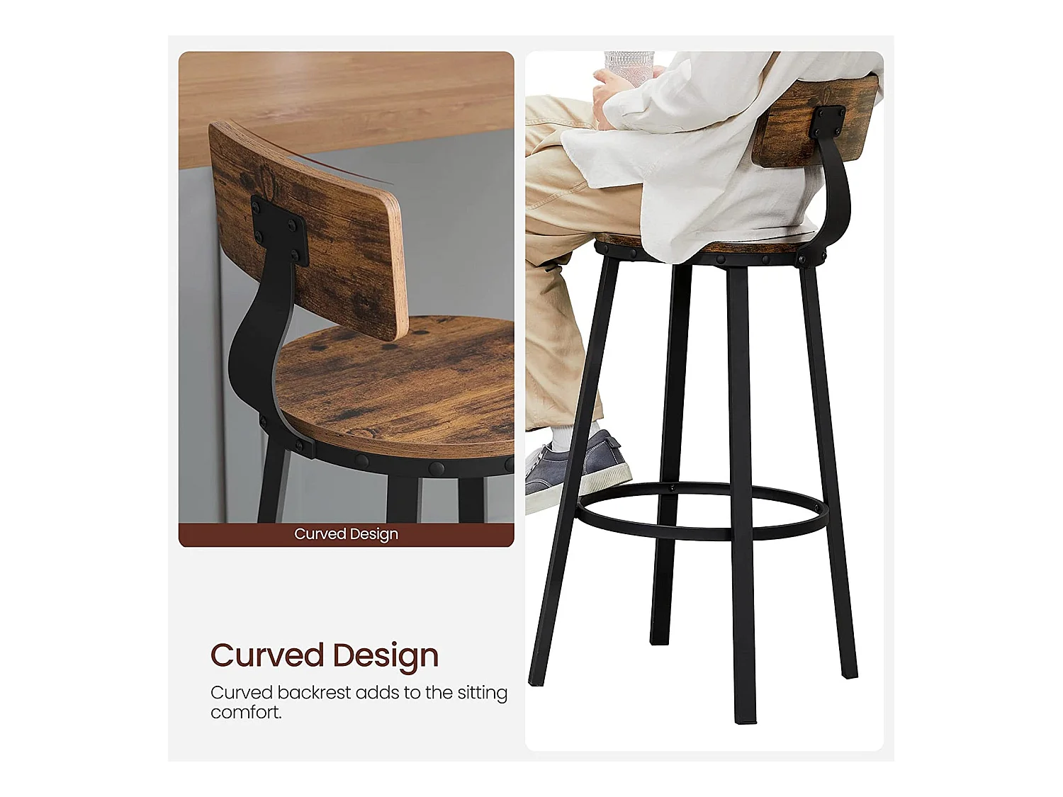 2er-Set Barstuhl Buenos Aires