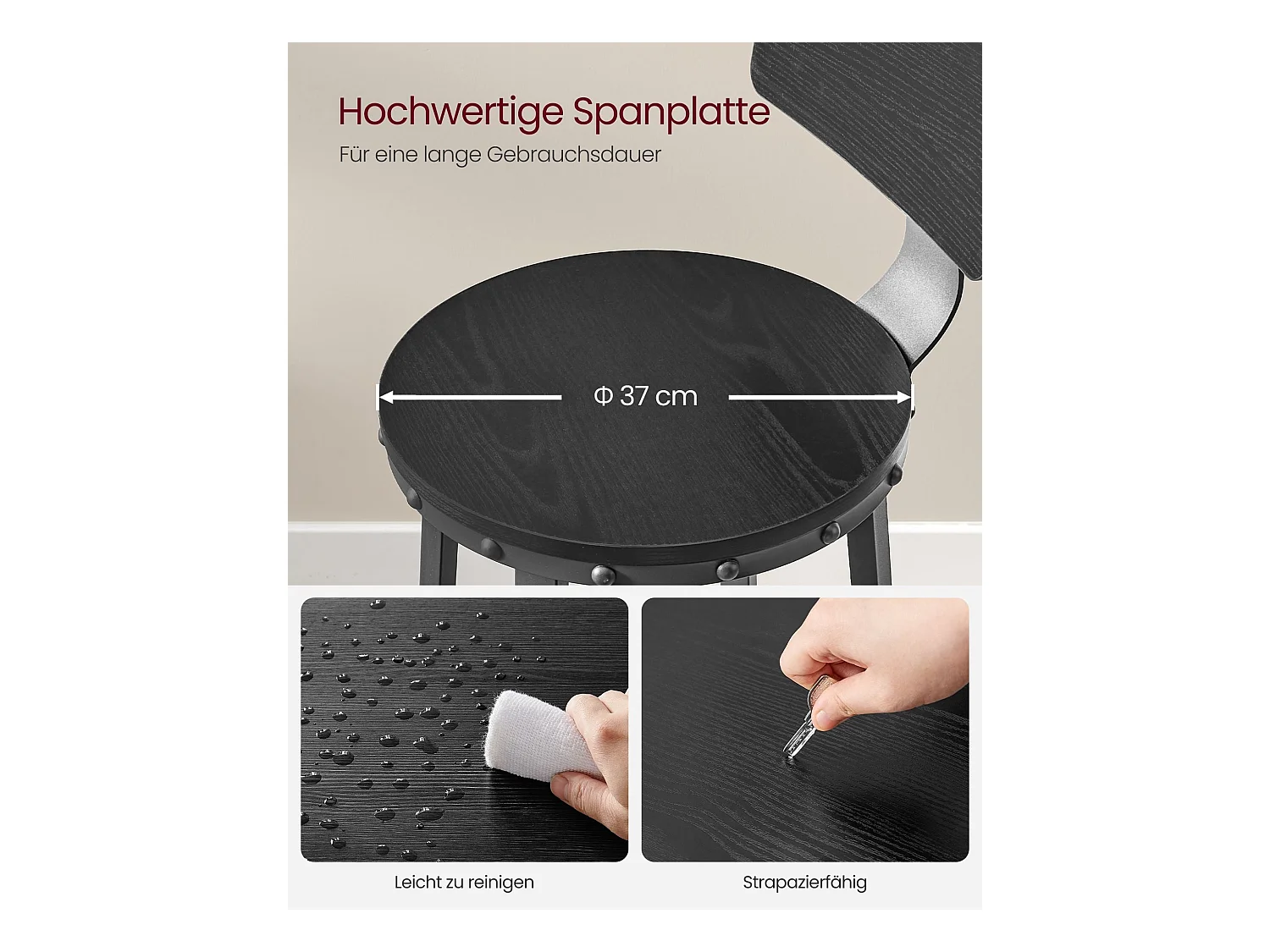 Barhocker Addis Ababa 2er-Set