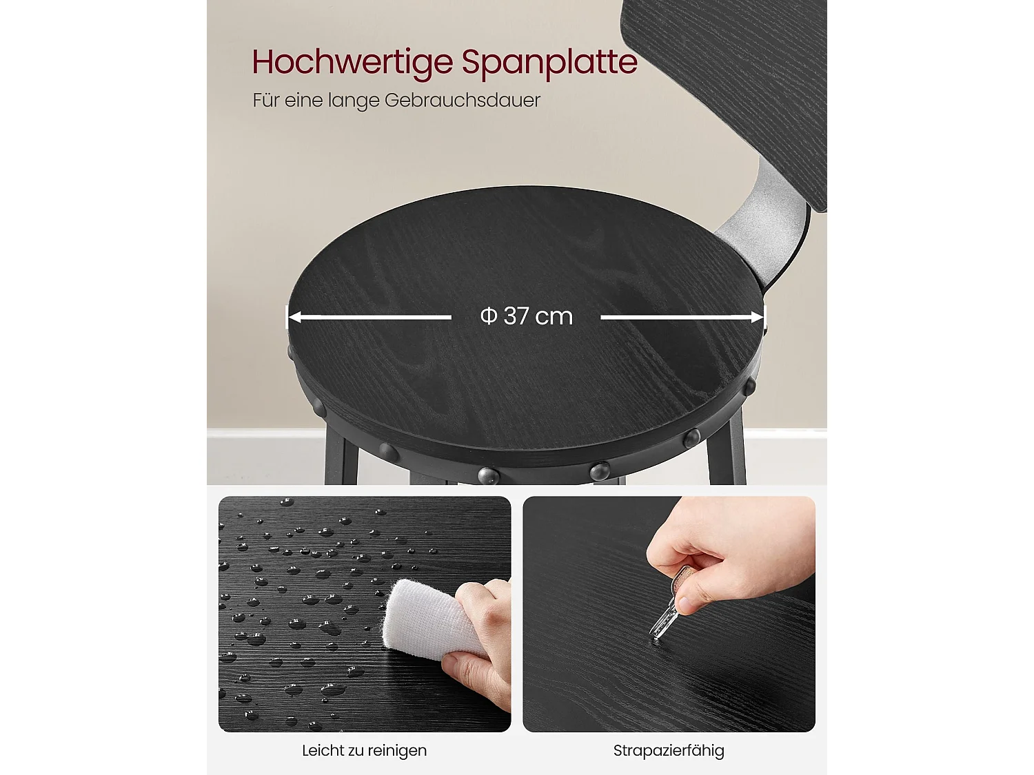 Barhocker Addis Ababa 2er-Set