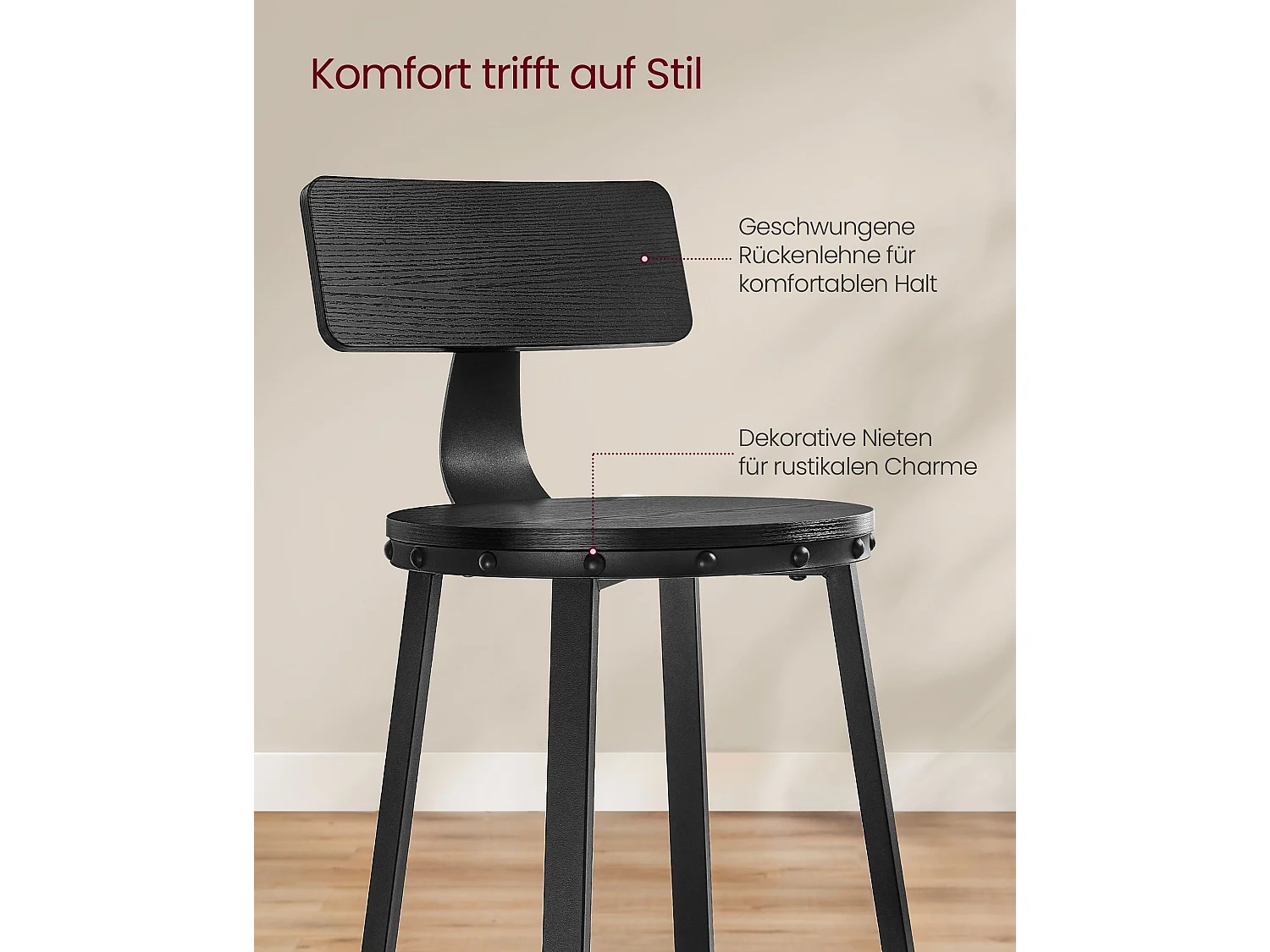 Barhocker Addis Ababa 2er-Set