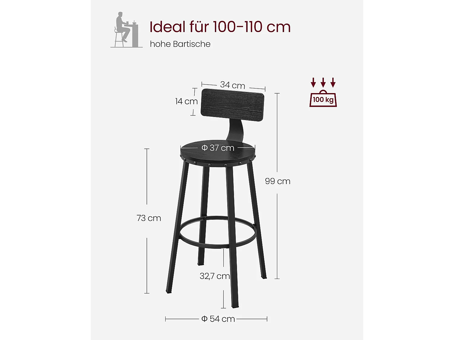 Barhocker Addis Ababa 2er-Set