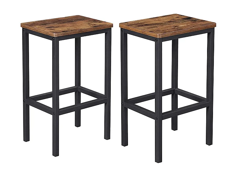 2er-Set Barhocker im Industrie-Design