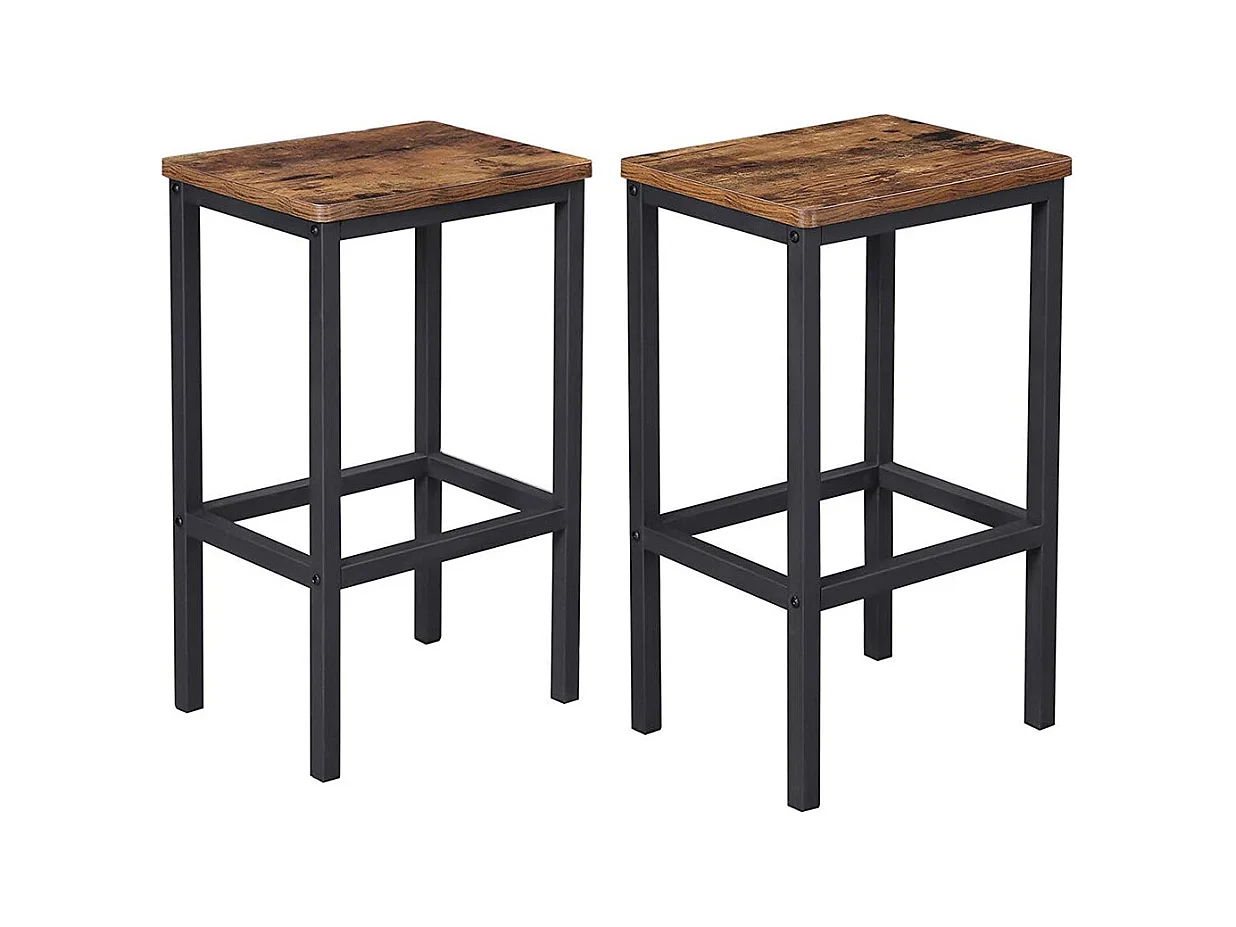2er-Set Barhocker im Industrie-Design