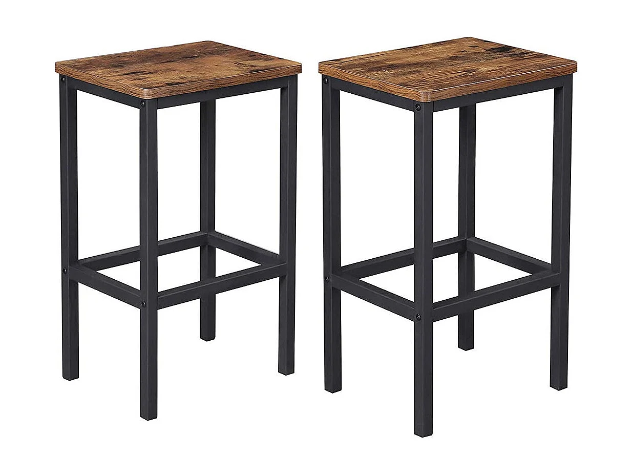 2er-Set Barhocker im Industrie-Design
