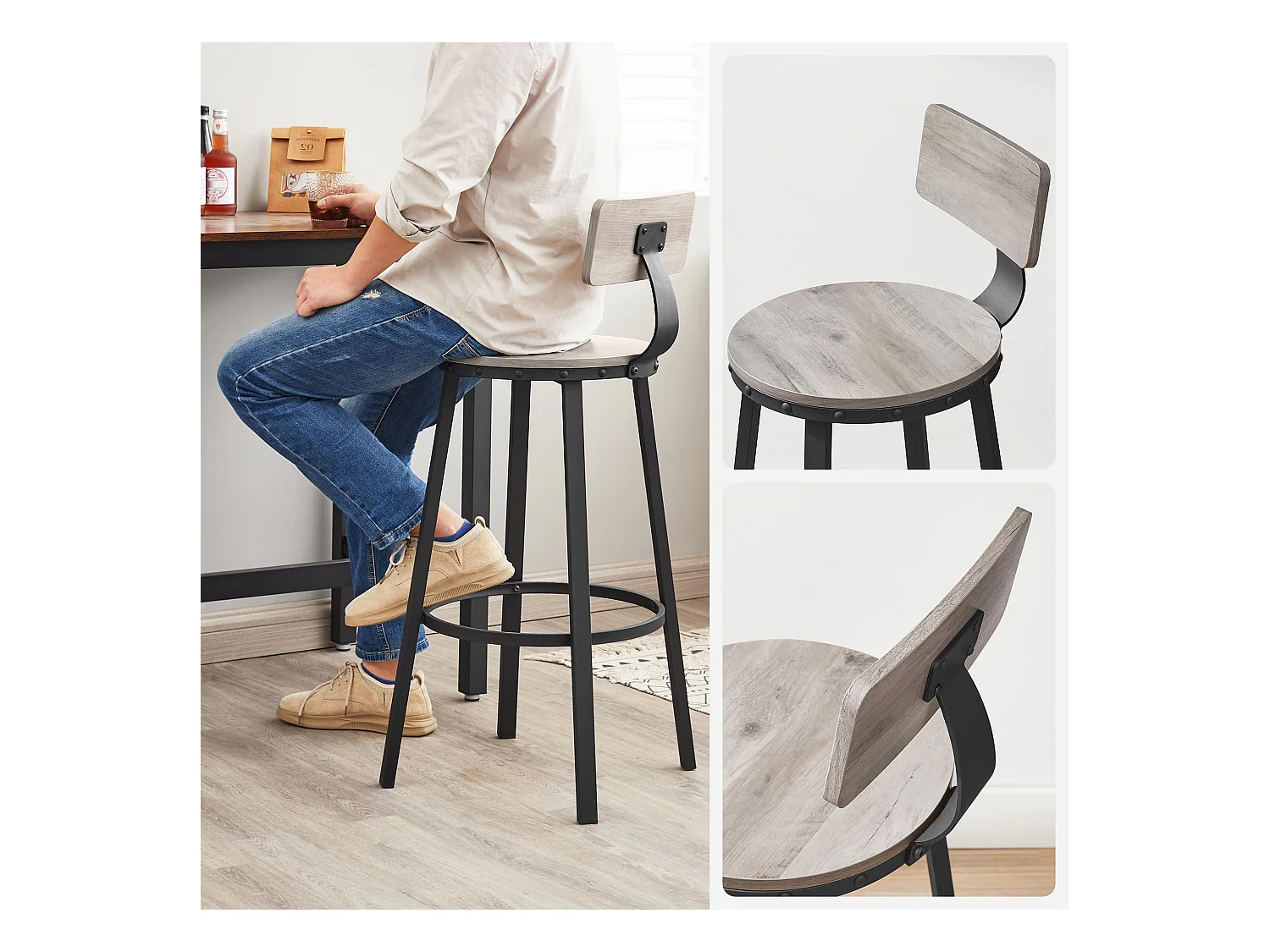 Barstuhl Hamburg 2er-Set