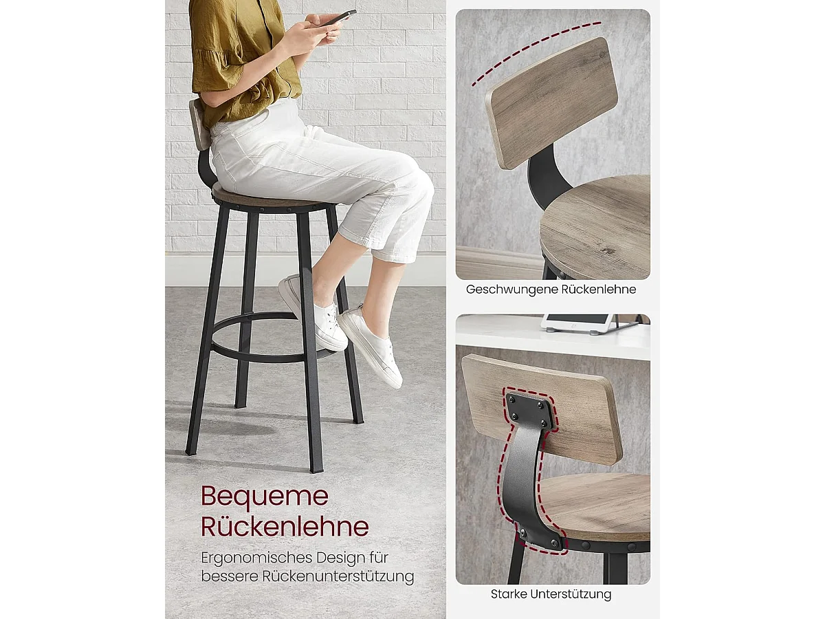 Barstuhl Hamburg 2er-Set