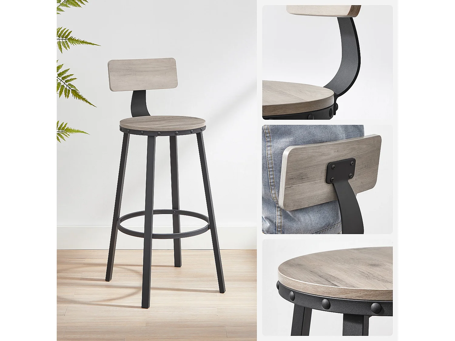 Barstuhl Hamburg 2er-Set