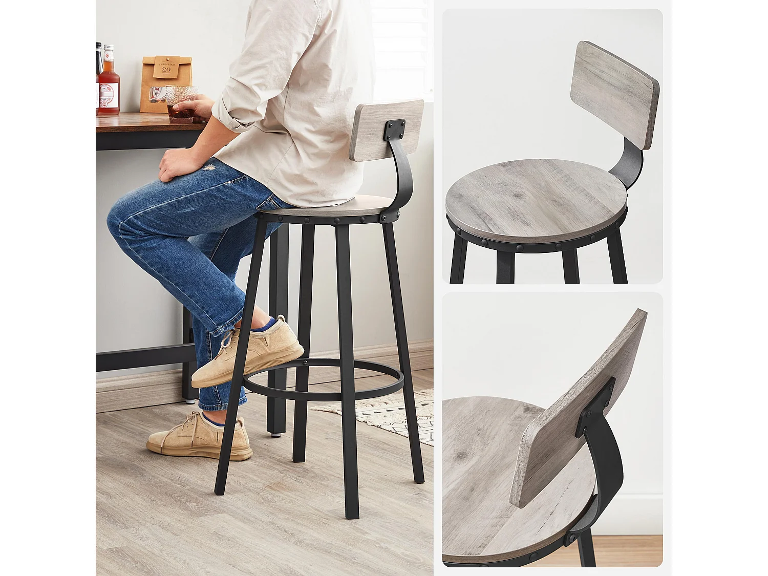 Barstuhl Hamburg 2er-Set