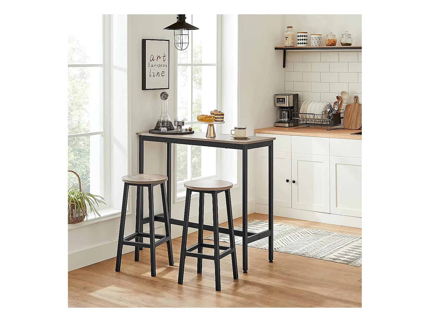 Set di 2 sgabelli da bar Kolkāta