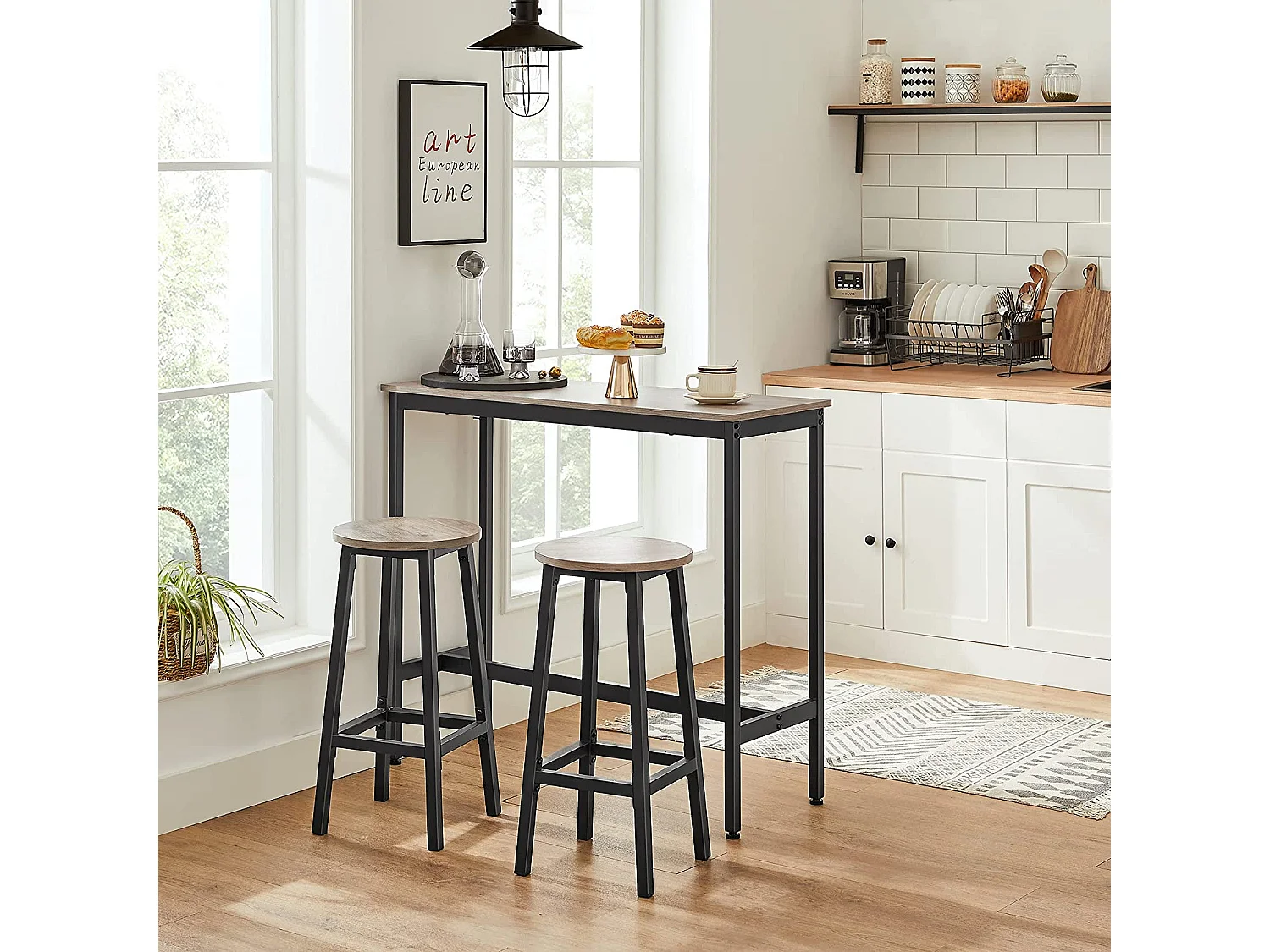 Set di 2 sgabelli da bar Kolkāta