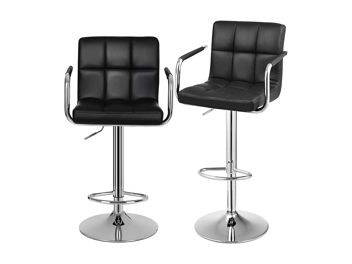Lot de 2 chaises de bar simili cuir Freetown
