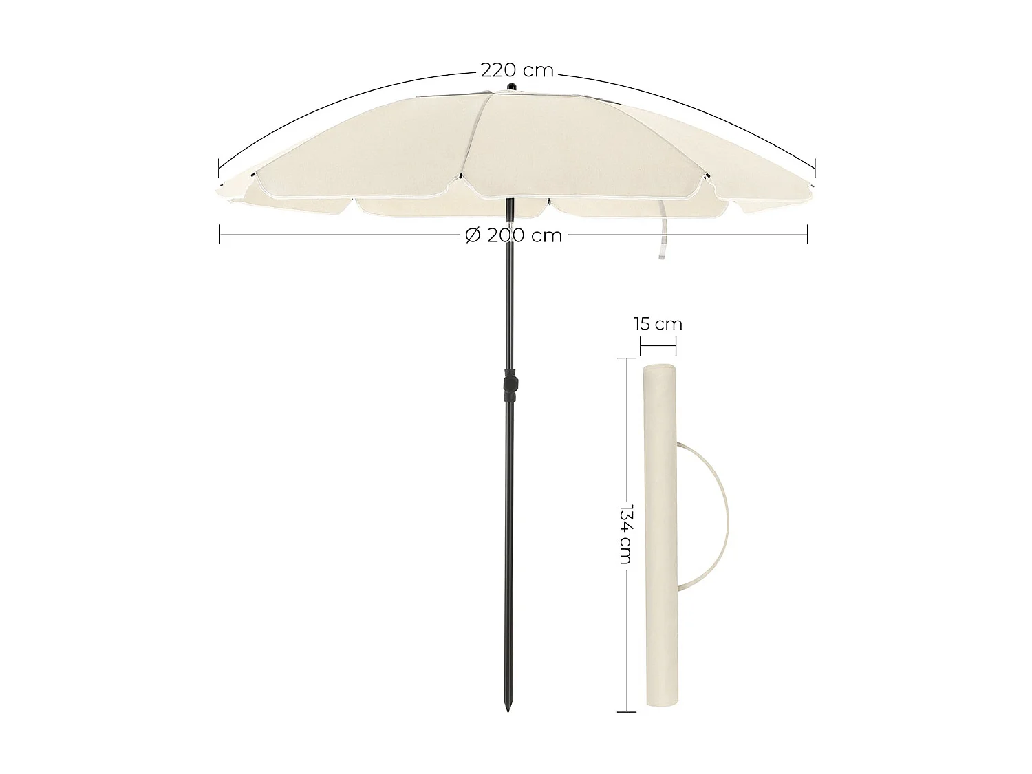 Sonnenschirm knickbar