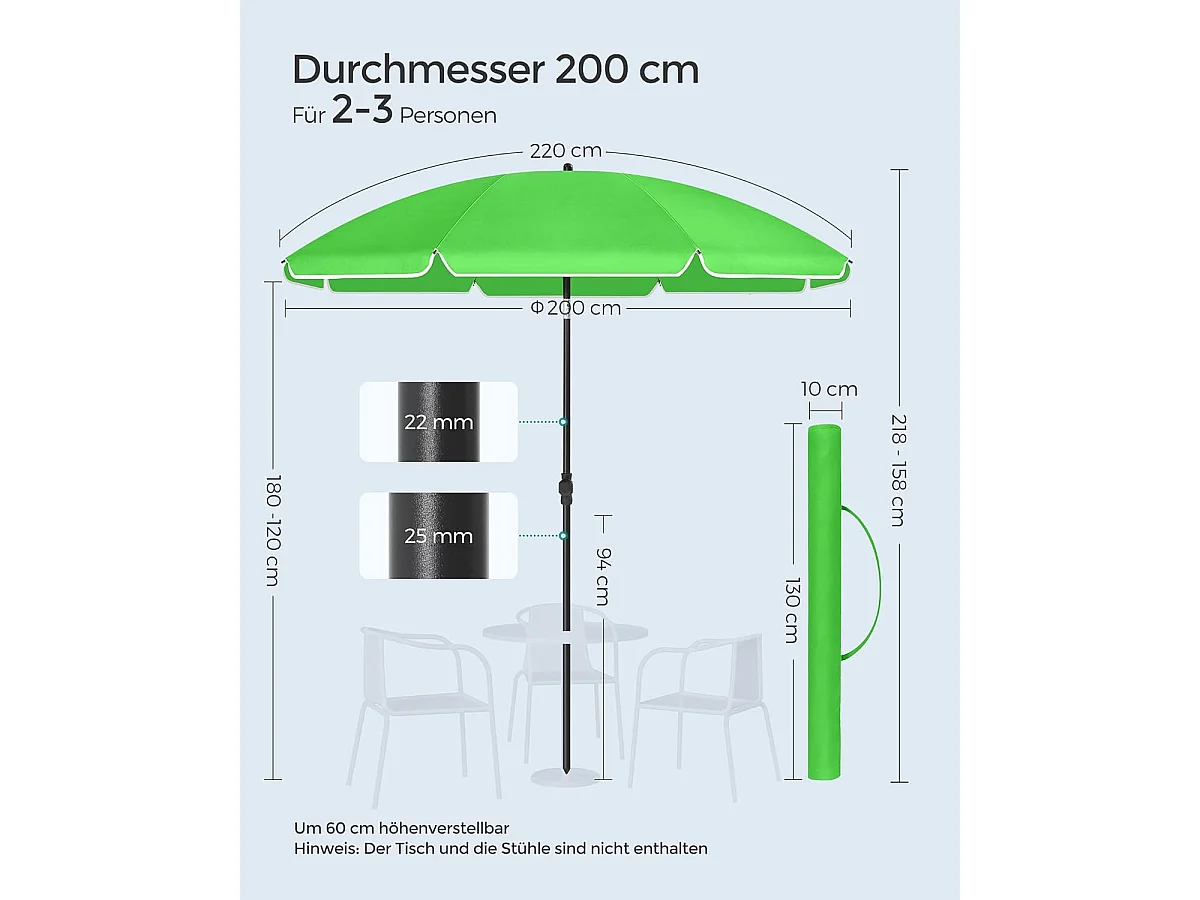 Sonnenschirm knickbar