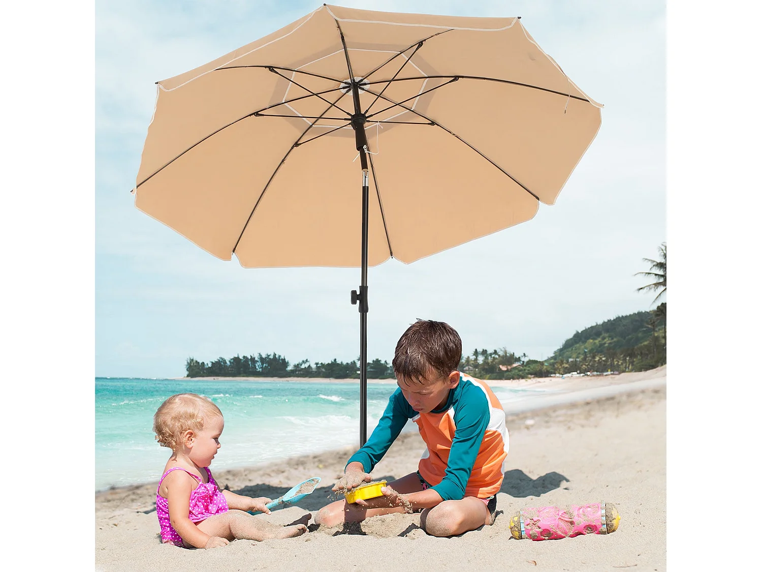Sonnenschirm für Strand knickbar