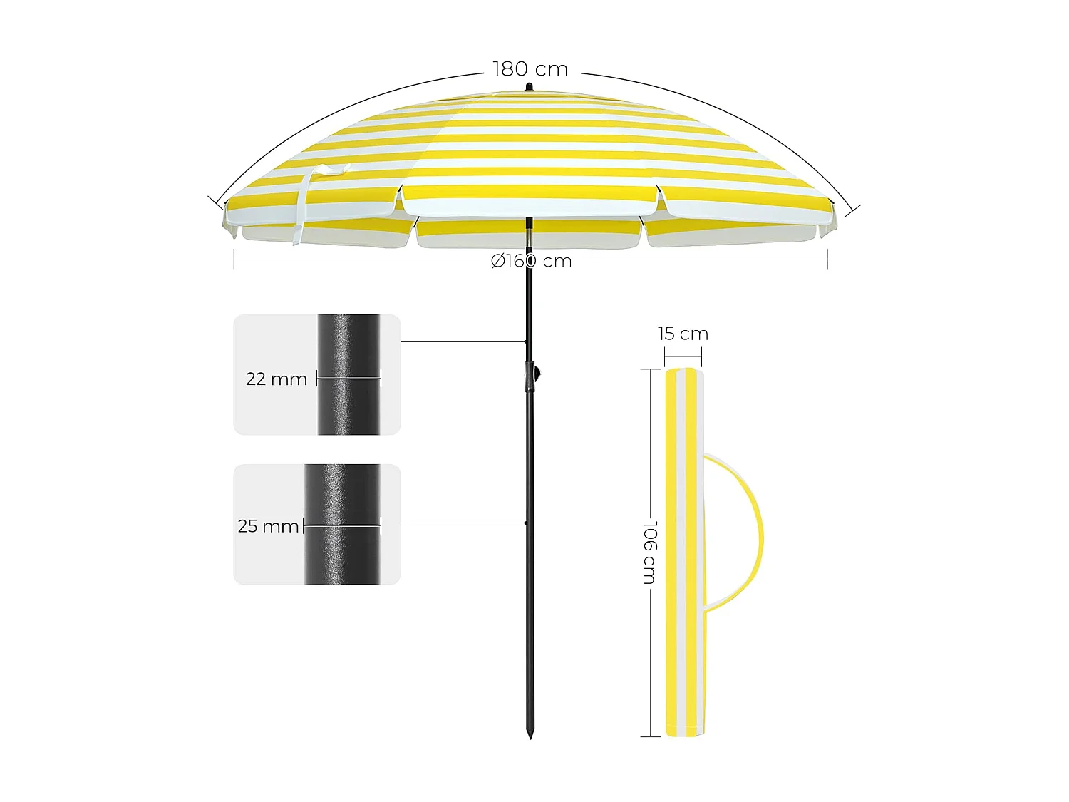 Sonnenschirm Detroit