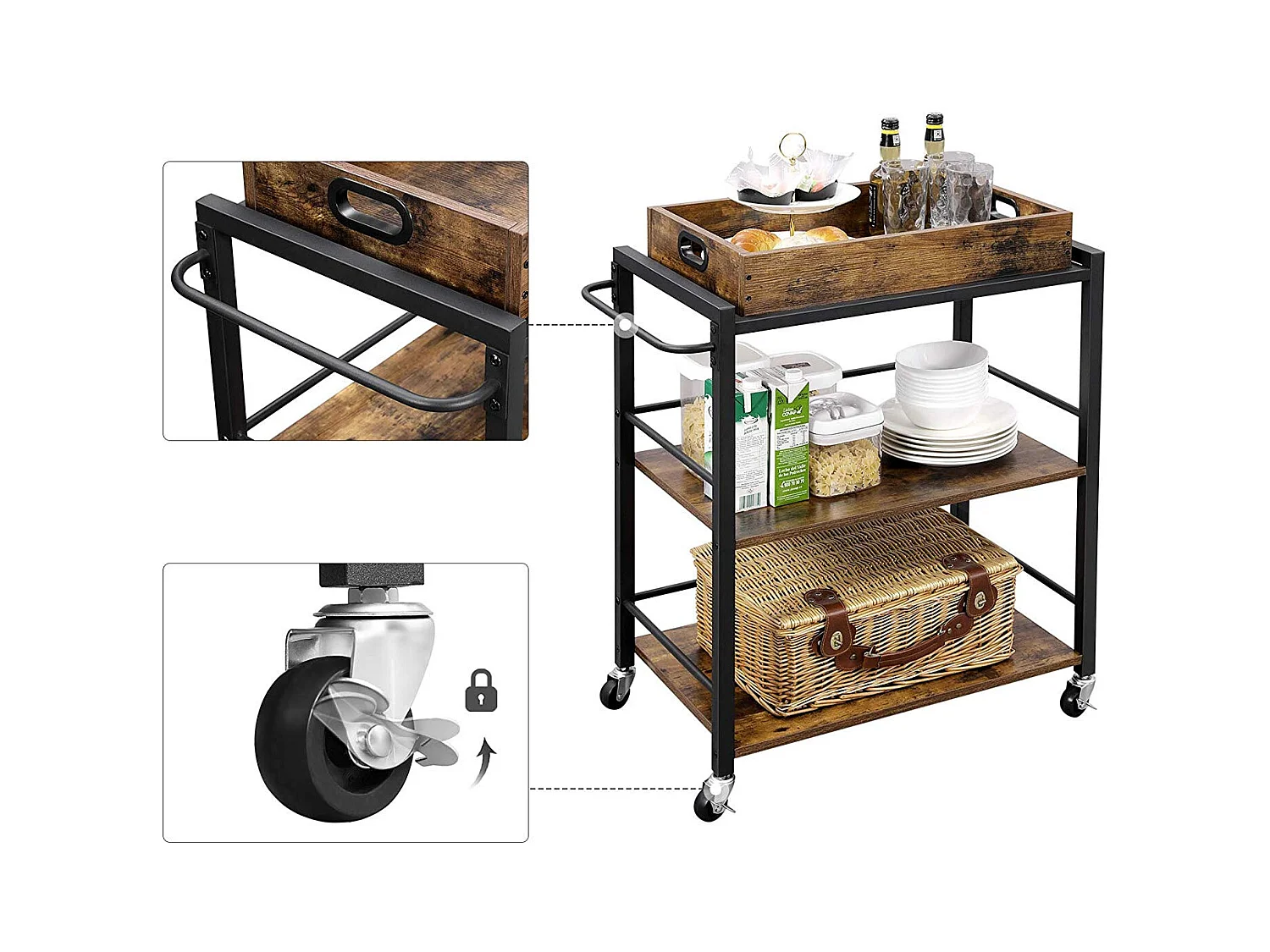 Servierwagen Küchenwagen Irapuato