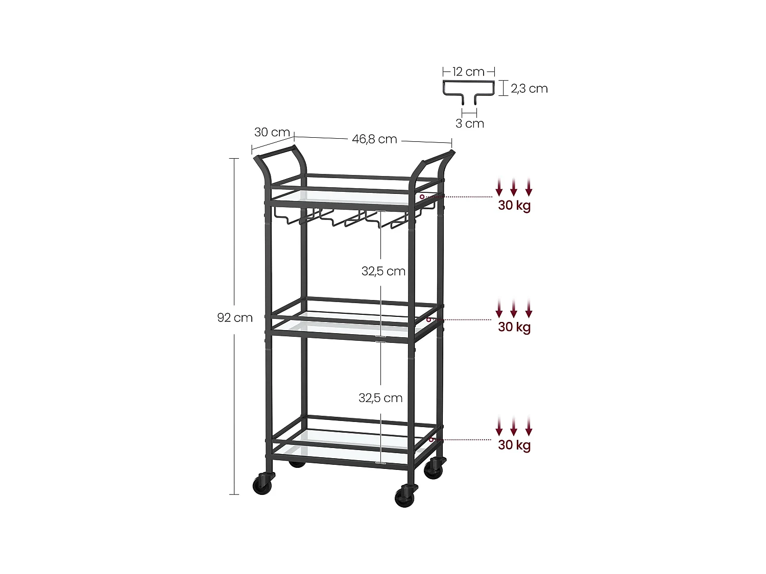 Servierwagen Victoria