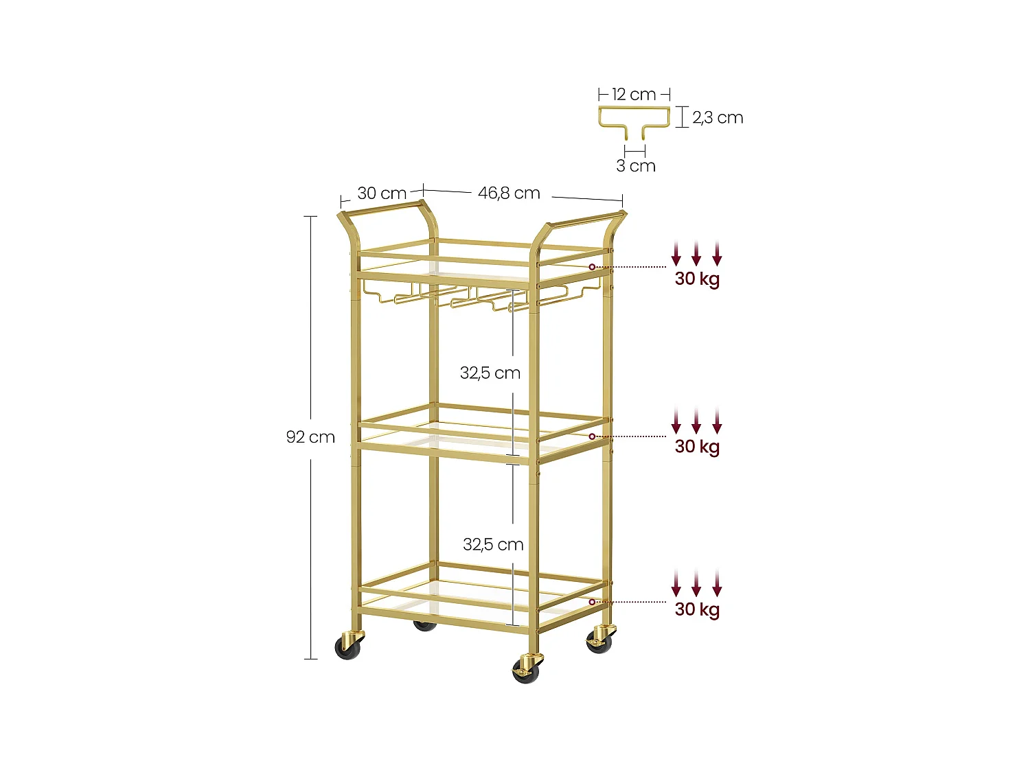 Servierwagen Victoria