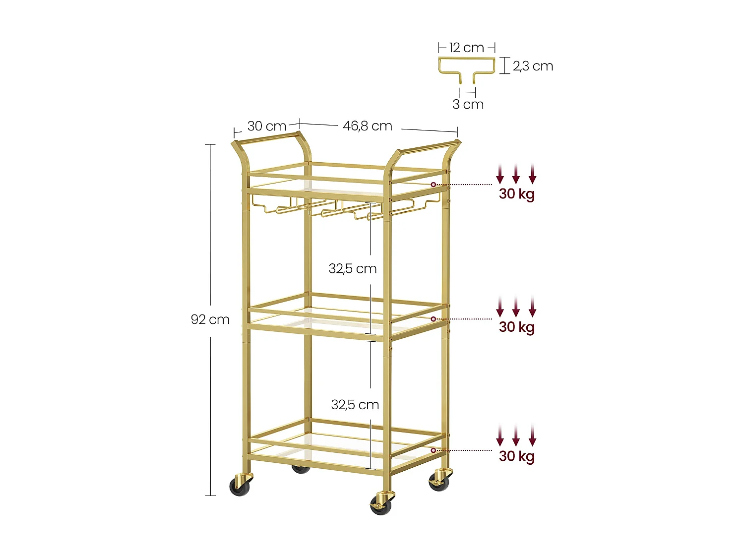 Servierwagen Victoria