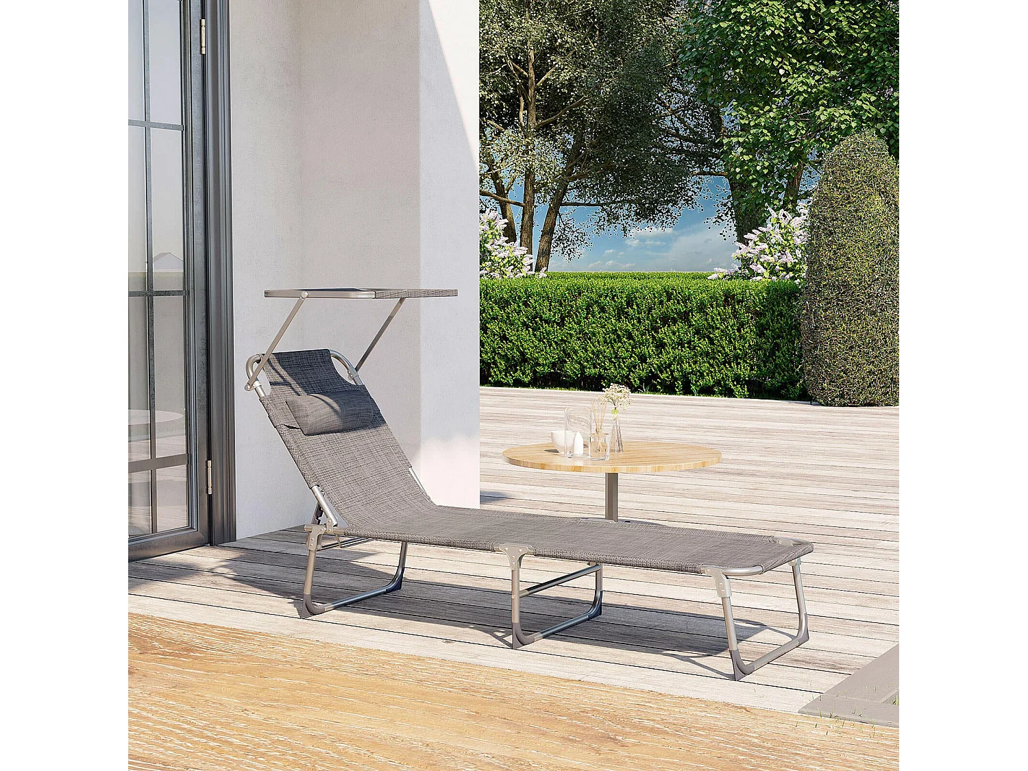 lettino prendisole da giardino