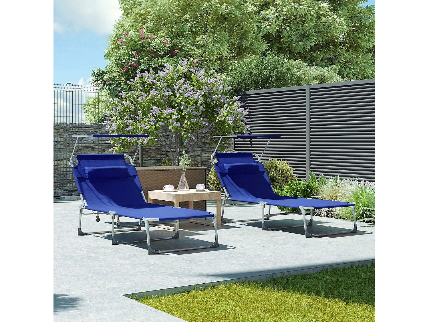 chaise longue de jardin