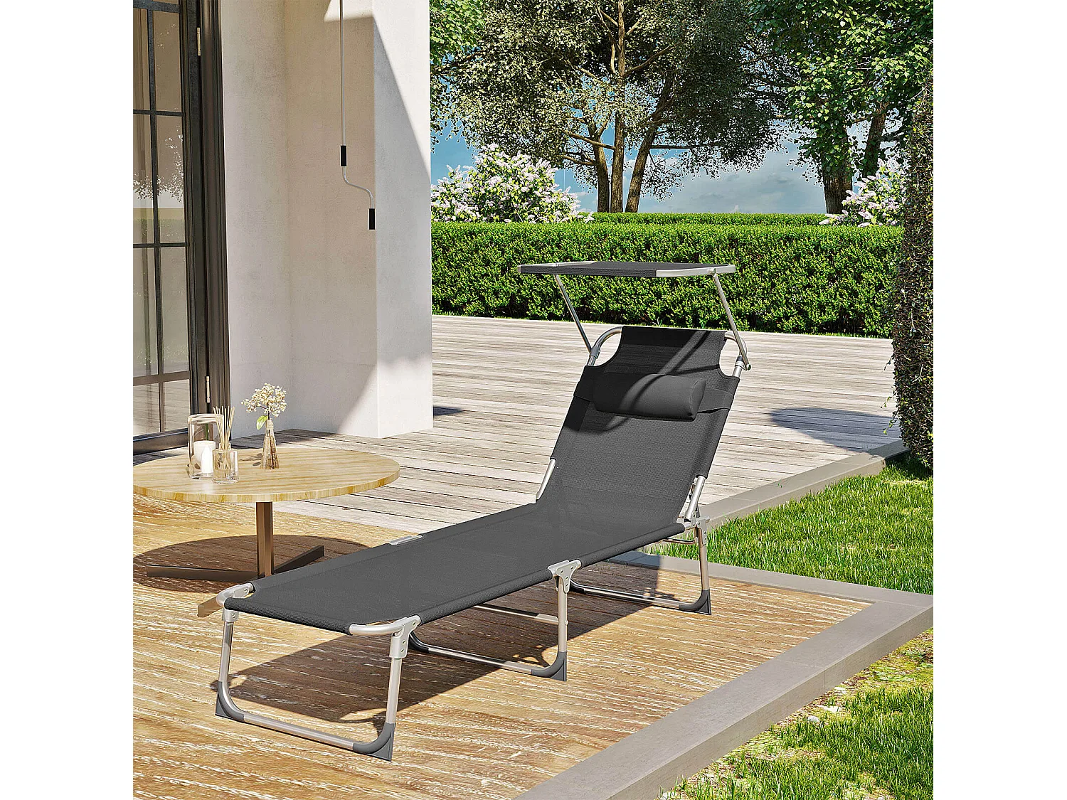 lettino prendisole da giardino