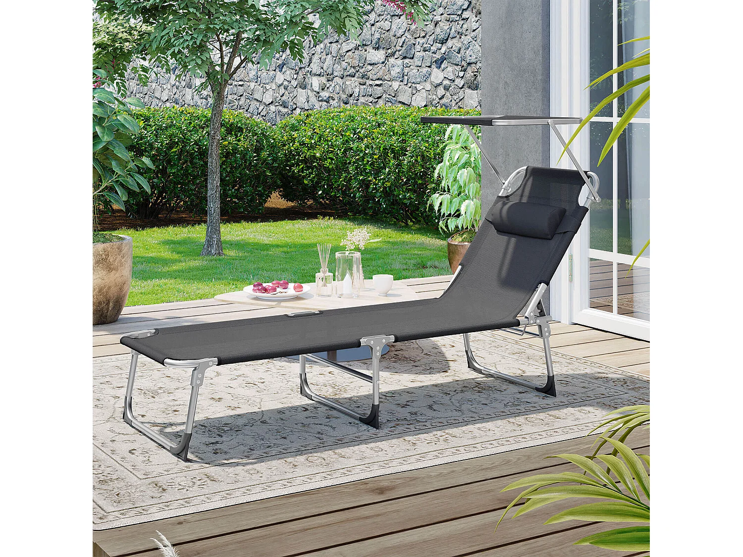 lettino prendisole da giardino