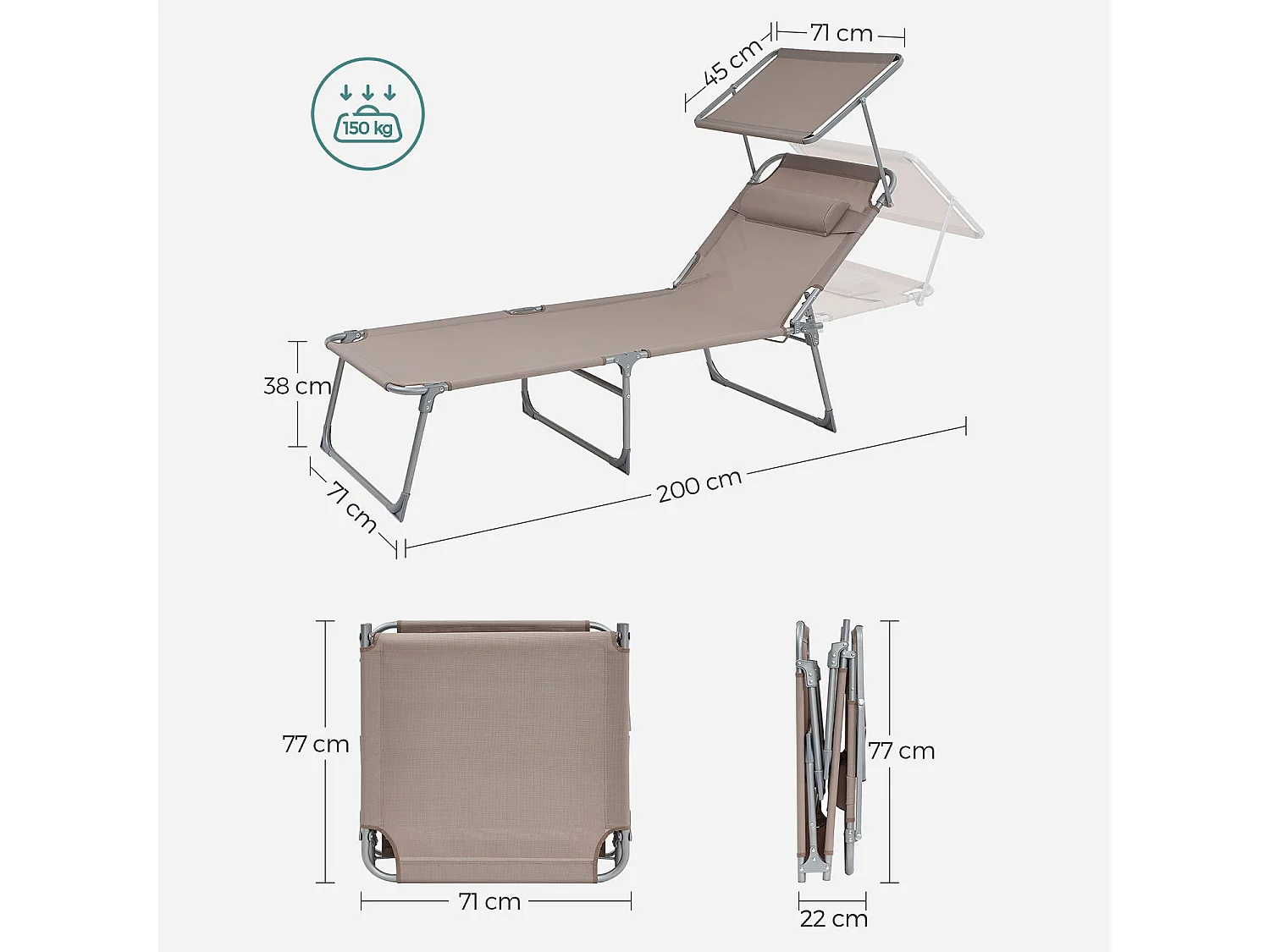 Sonnenliege Gartenliege