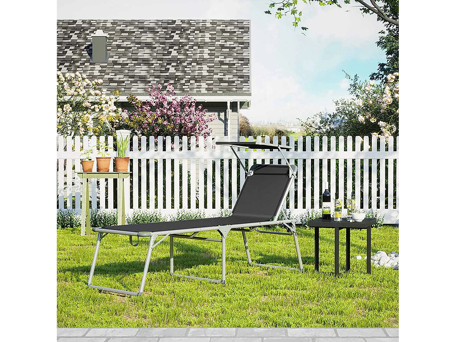 chaise longue de jardin