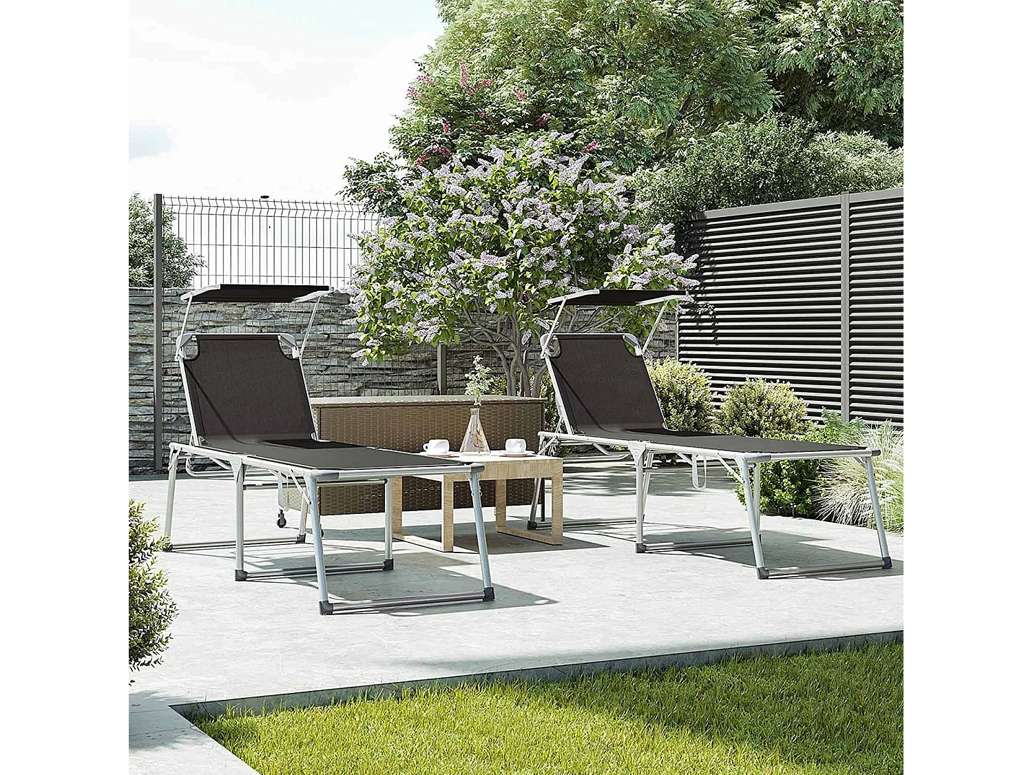 chaise longue de jardin