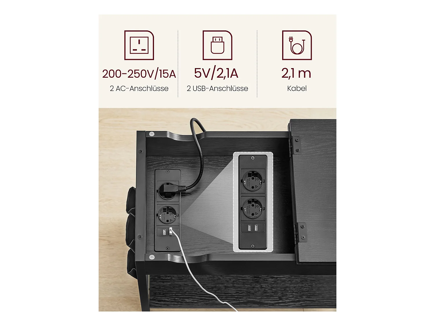 Beistelltisch Kinshasa