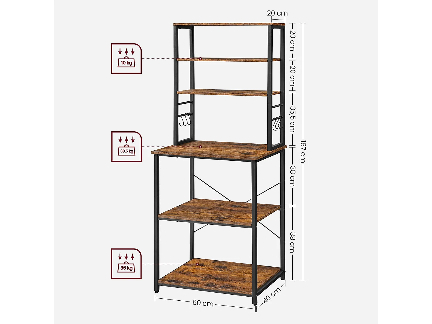 Mensola da cucina Stockholm
