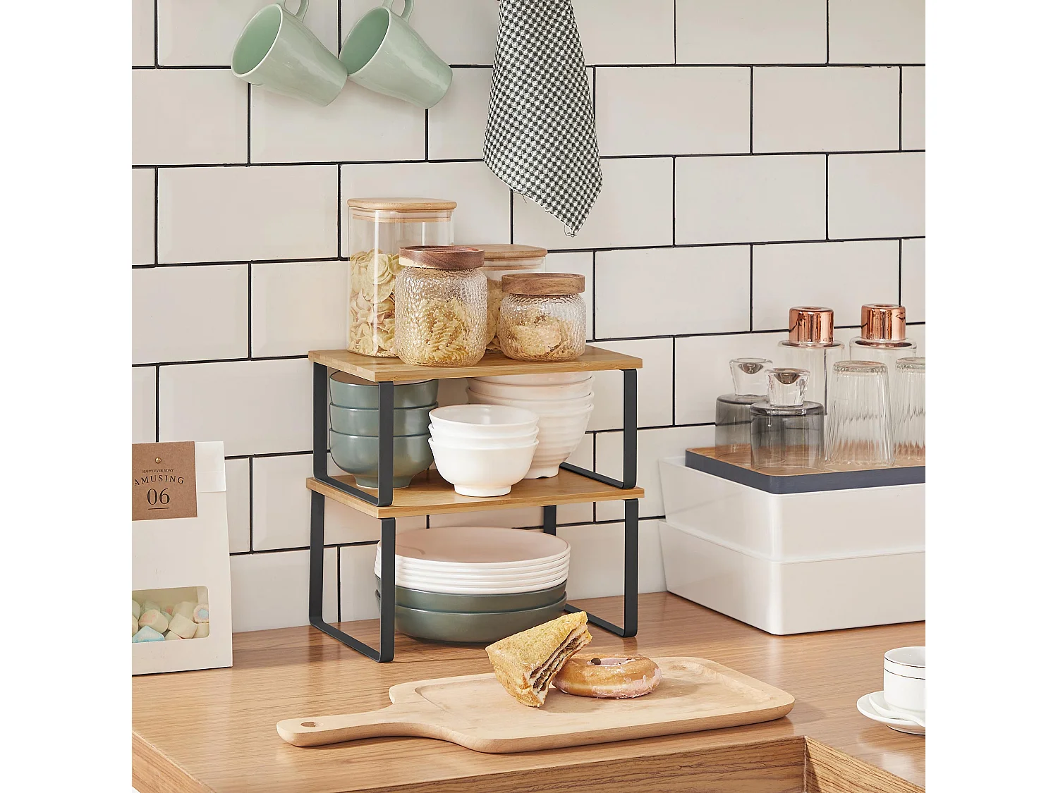 2er-Set Gewürzregal erweiterbar