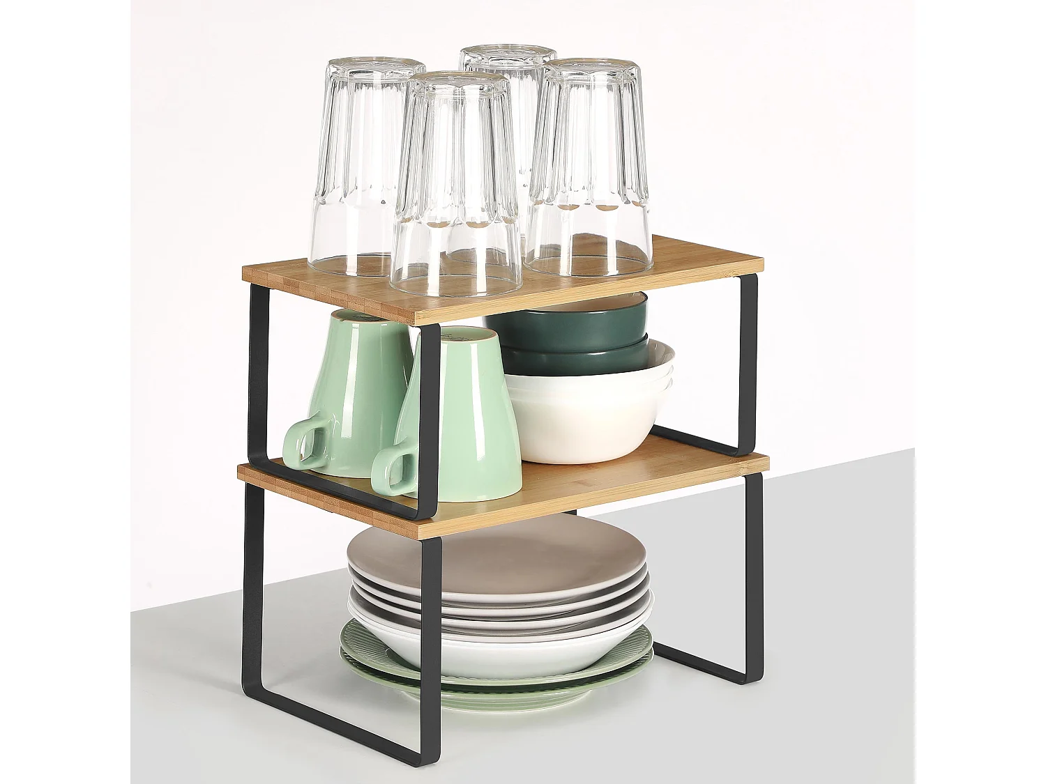 2er-Set Gewürzregal erweiterbar