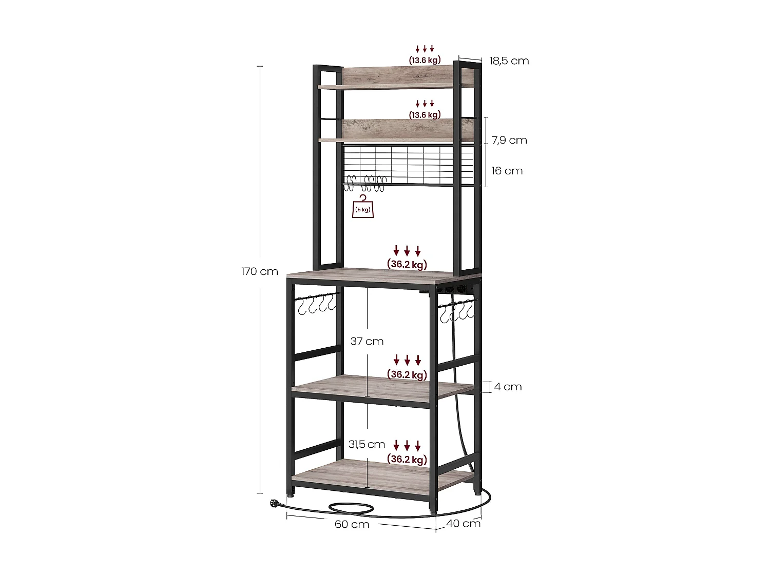 Küchenregal Antsenavolo