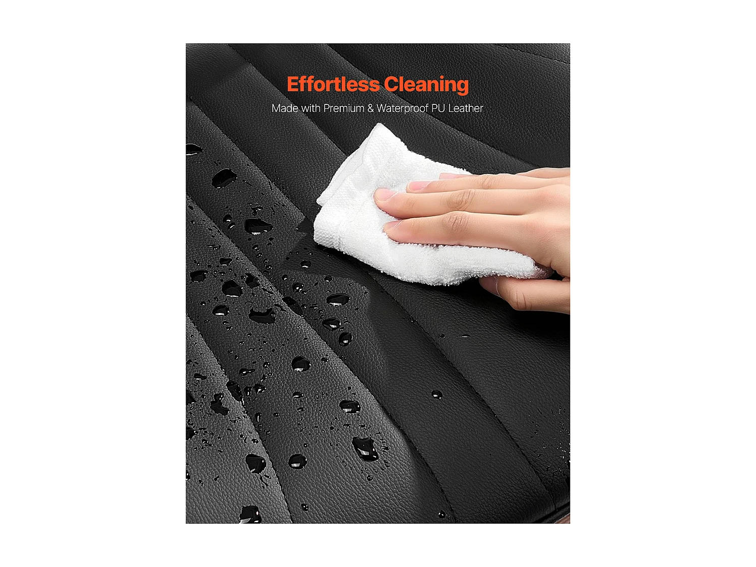 Chaises Salle À Manger Modernes SucceBuy, Ensemble Chaises de Cuisine en Cuir 2 Pièces, avec Dossier et Pieds en Métal, pour  Table À Manger, Noir