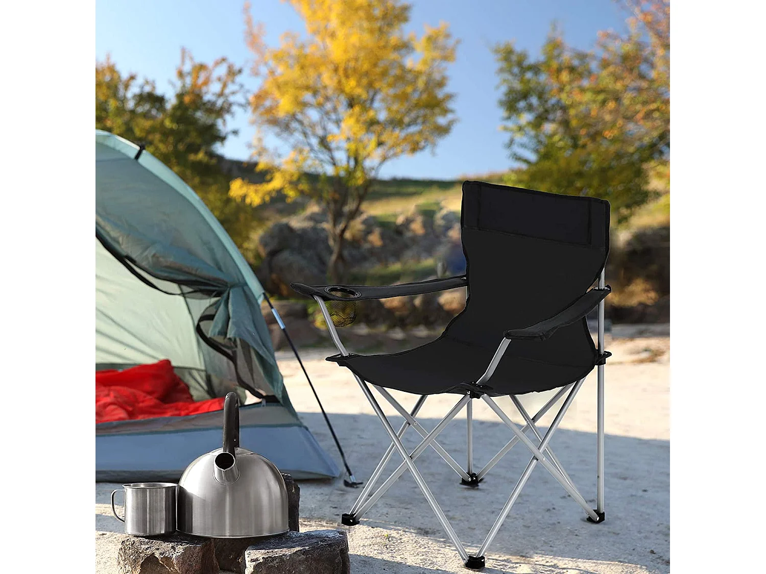 2er-Set Campingstuhl Klappstuhl Marseille