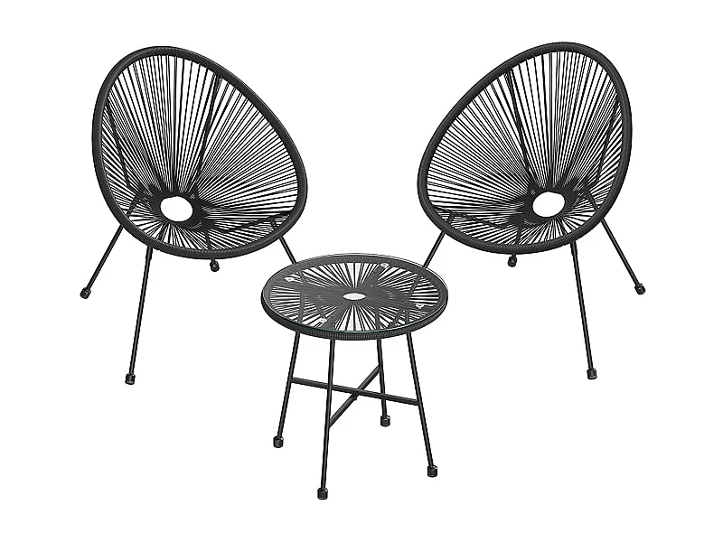 3er-Set Gartenstuhl Gartenmöbel