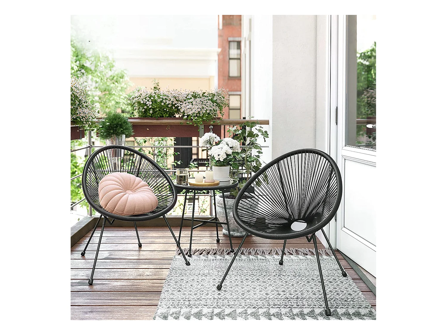 3er-Set Gartenstuhl Gartenmöbel