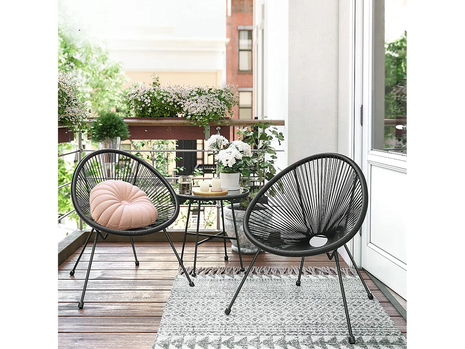 3er-Set Gartenstuhl Gartenmöbel