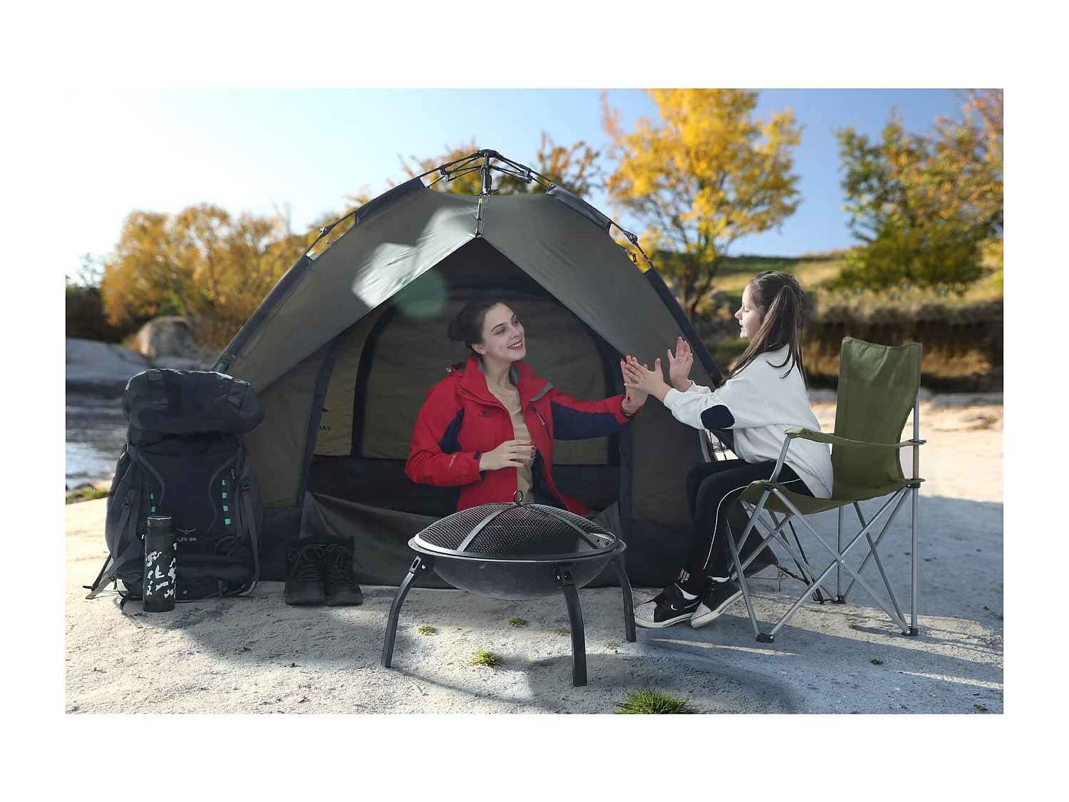 Set di 2 sedie pieghevoli da campeggio Kuala Lumpur