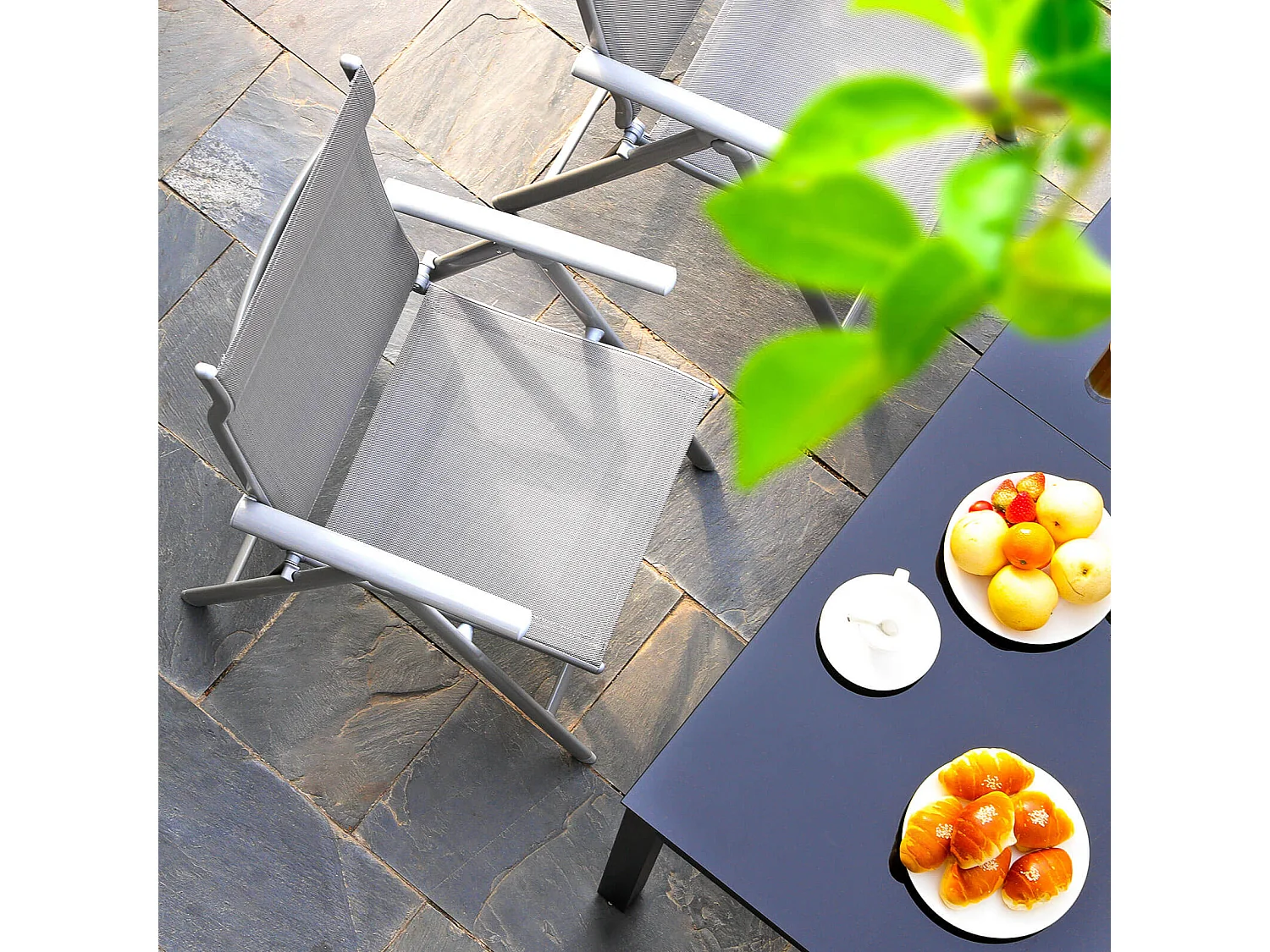 4er-Set Gartenstuhl Klappstuhl