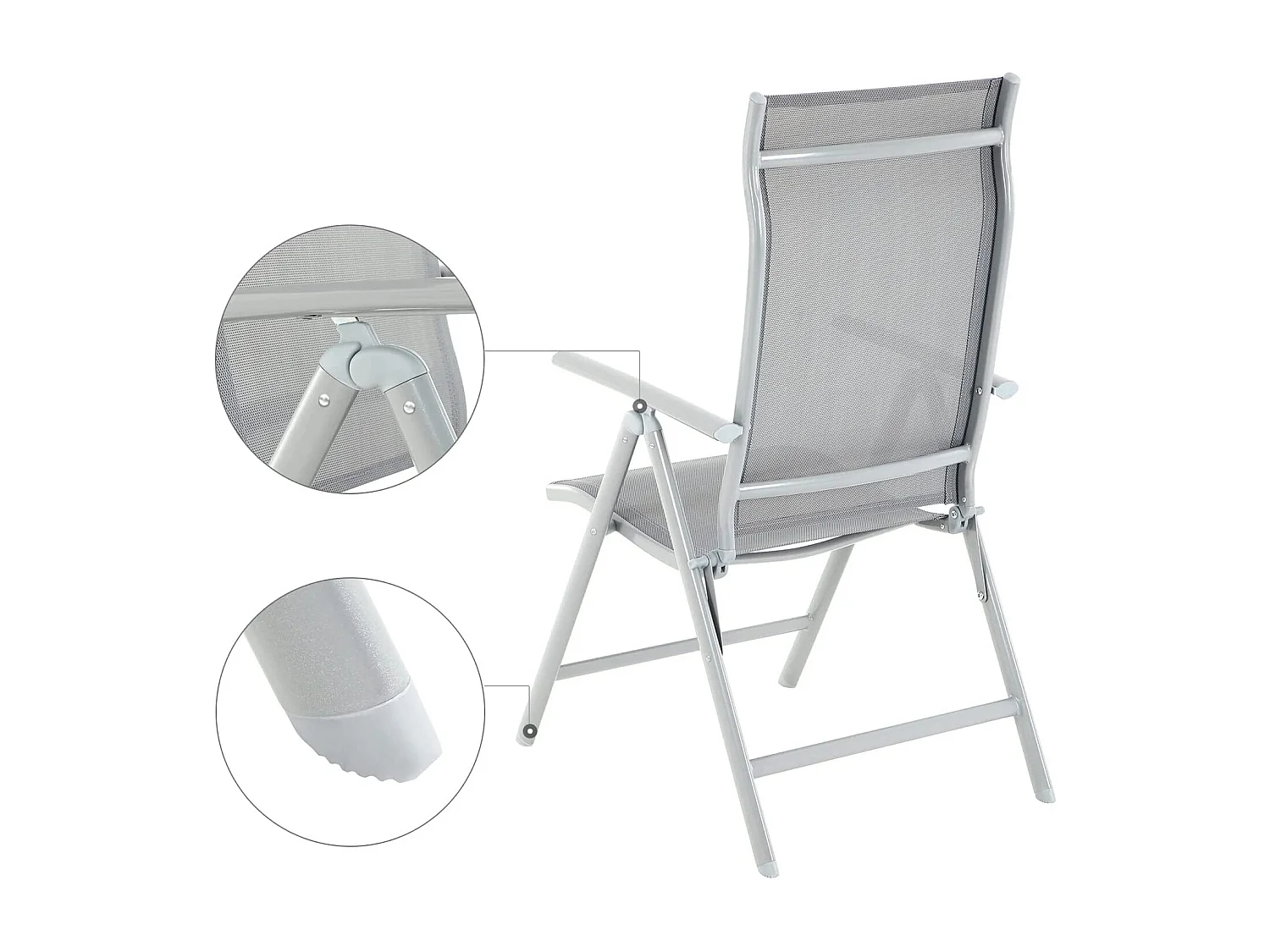 4er-Set Gartenstuhl Klappstuhl