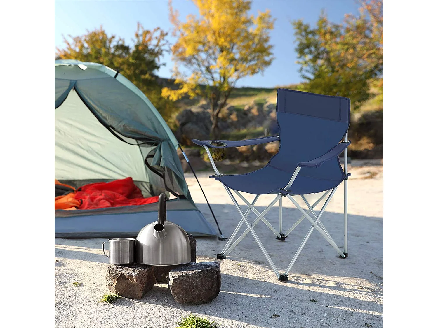 2er-Set Campingstuhl Klappstuhl Marseille