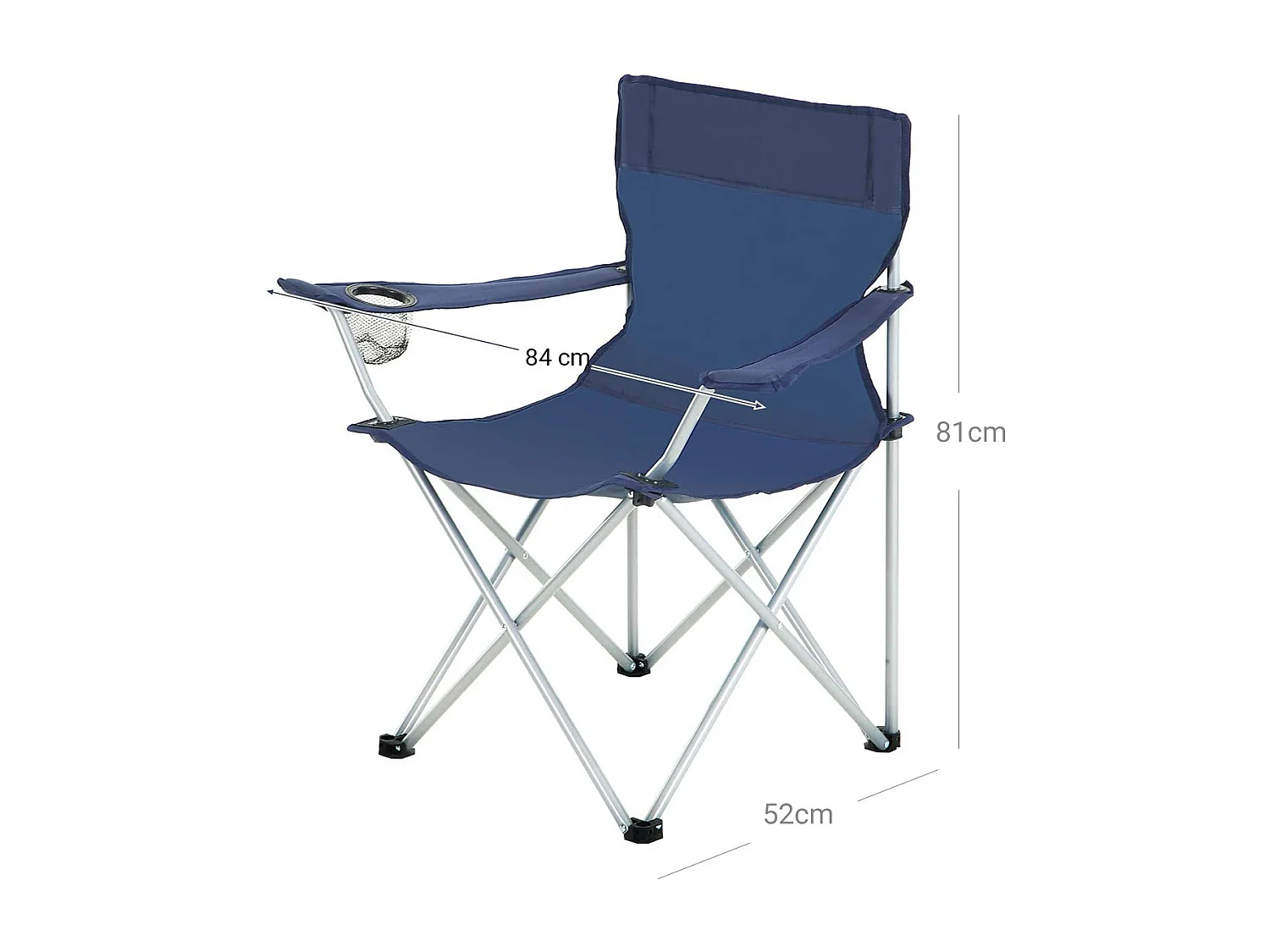 2er-Set Campingstuhl Klappstuhl Marseille