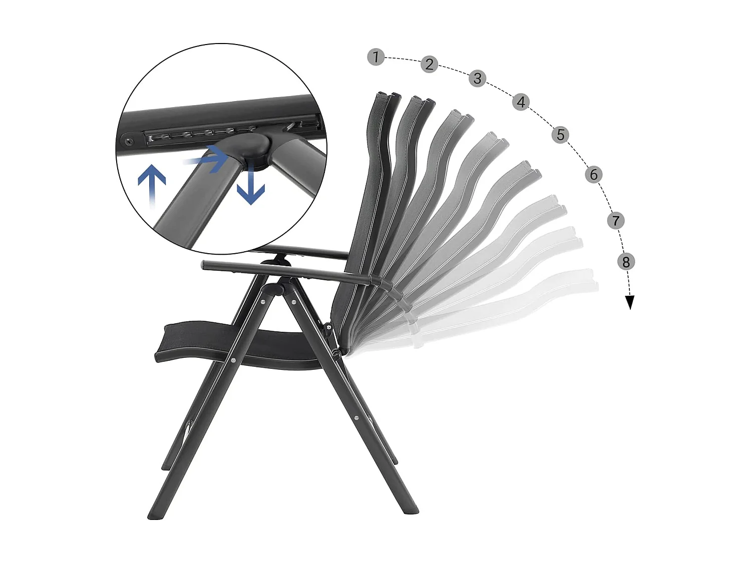 2er-Set Gartenstuhl Klappstuhl